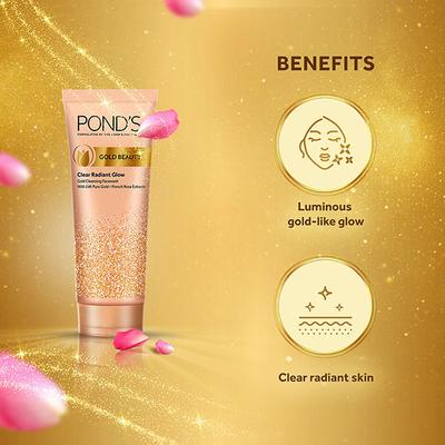 Pond's Gold Beauty Gold Cleansing Face Wash, Luminous Glow 50 gm - Face Wash & Cleansers