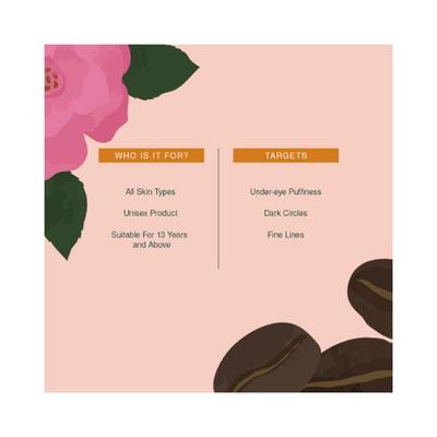 Juicy Chemistry Damask Rose & Coffee Under Eye Cream 5.0 gm - Under Eye Creams & Serums