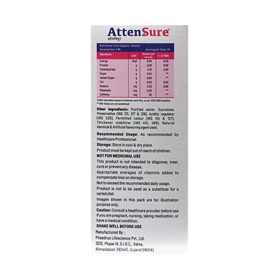 ATTENSURE No Added Sugar Peppermint Flavour Syrup 100ml - Hypnosis-Hyp