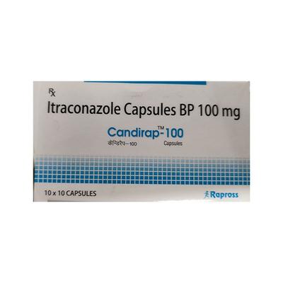 CANDIRAP 100 Capsule 10's - Fungal Infections-Anf
