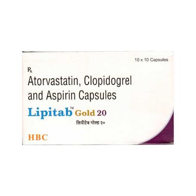 LIPITAB GOLD 20 Capsule 10's - Blood Clot-Ant