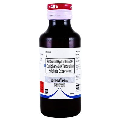 Salbid Plus Expectorent 100ml - Cough And Cold-Cou
