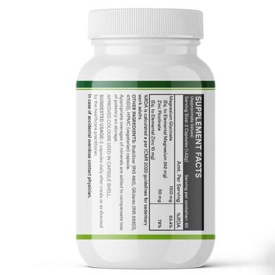 Inlife Magnesium Glycinate 1100 mg Veg Capsule 120's - Calcium And Minerals