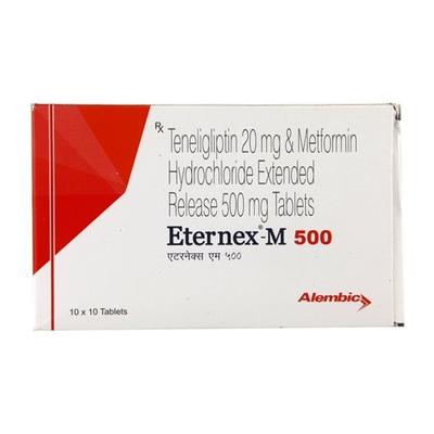Eternex M 500mg Tablet 10'S - Diabetes-Ant