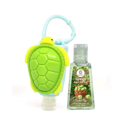 Bloomsberry Sanitizer Combo Pack (Tortoise Holder + Green Apple Harvest) 30 ml - Hand Sanitizer