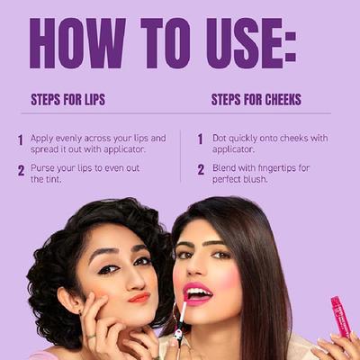 Elle18 2 Timing Lip and Cheek Tint Tropicana 4 ml - Liquid Lipsticks