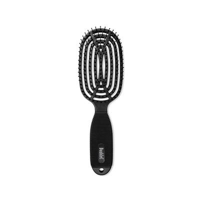 NuWay 4HAIR U.S. Patented Detangler Hair Brush for Men & Women - Iron Black - Detangling DoubleC 1s 1's - Hair Brushes