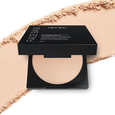 RENEE Face Base Compact - Macadamia Beige 9 gm - Compact Powder