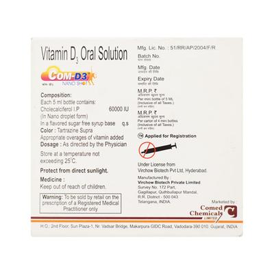 COM D3 Nano Shot Oral Solution 5ml - Supplements-Vit