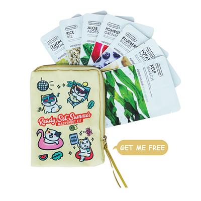 The Face Shop Ready Set Summer Face Masksheet (Pack Of 7) - Masks & Peels
