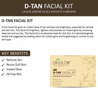 OxyGlow Herbals New Gold Facial Kit Enriched With Argan Oil 50 g - Facial Kits