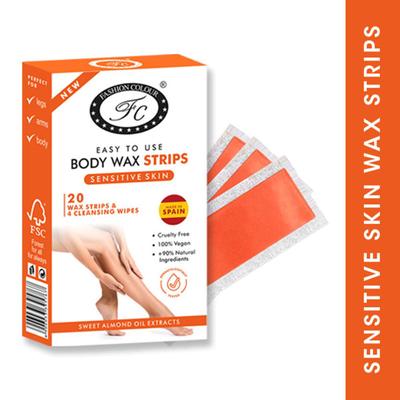 Fashion Colour Sensitive Skin Body Wax Strips 1's - Hair Gels & Waxes