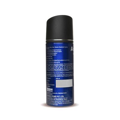 Adigo Man Xtreme Deodorant Spray - Intense 165 ml - Men Deodorants/Roll-Ons