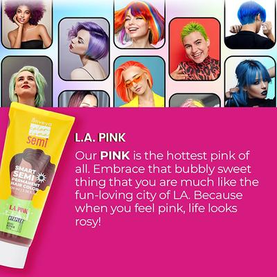 Anveya La Pink Semi Permanent Hair Color 100 ml - Crème