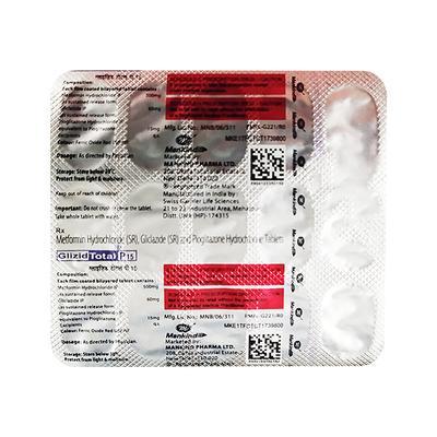 GLIZID TOTAL P 15 Tablet 15's - Diabetes-Ant