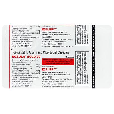 ROZULA GOLD 20 Capsule 10's - Blood Clot-Ant