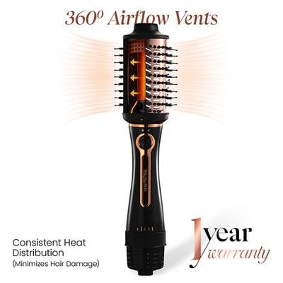 Urban Yog MakeMeeBold 3-in-1 Hot Air Brush Hair Dryer Hair Straightener Volumizer Blow Dryer 800 gm - Hair Dryers