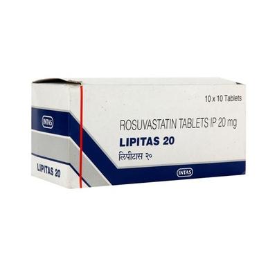 Lipitas 20mg Tablet 10'S - High Cholesterol-Dys