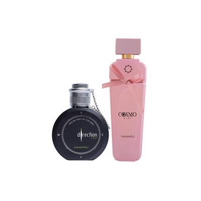 Maryaj Direction East EDP Citrus Spicy Perfume And Maryaj Cosmo Girl EDP Floral Powdery Perfume 200 ml - Perfumes (Edt/Edp)