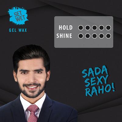Set Wet Hair Wax For Men - Gel Waxt, Strong Hold, Perfect Slick and Shiny Wet Look, Strong Hold 60 gm - Hair Waxes