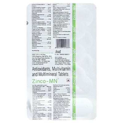 ZINCO MN Tablet 10's - Supplements-Vam