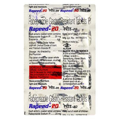 RAPEED 20mg Tablet 15's - Ulcer/Reflux/Flatulence-Aaa