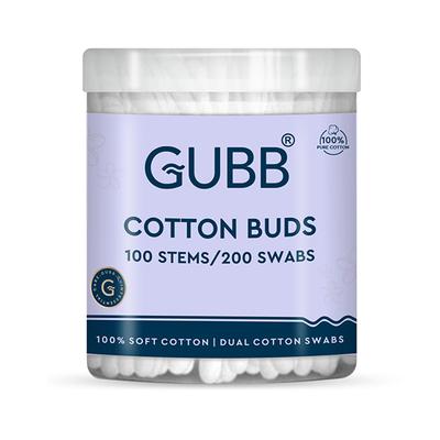 GUBB Cotton Earbuds in PP 100S 40 gm - Make Up Removers
