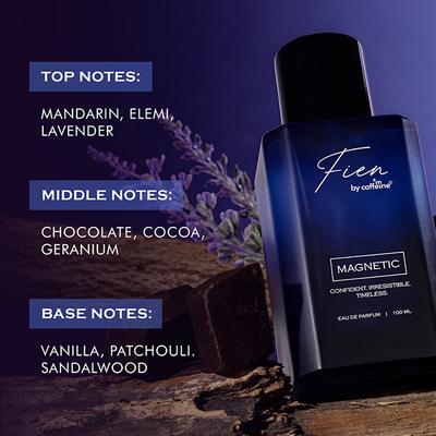 Mcaffeine Fien Magnetic Perfume For Men- Aquatic EDP, 12 Hrs Long Lasting, Scent For All Occasion 100 ml - Men Perfumes (Edt/Edp)