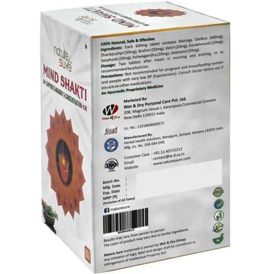 Nature Sure Mind Shakti Tablet 60's - Vital Health