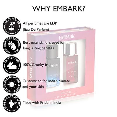 EMBARK My Story For Him & Her Men//Women Giftset 60 ml - Perfumes (Edt/Edp)
