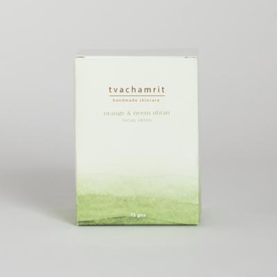 Tvachamrit Handcrafted Skincare Orange & Neem Facial Ubtan 75 gm - Face Packs