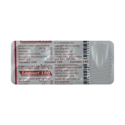 Lacoset 150mg Tablet 10'S - Epilepsy/Convulsion-Ant