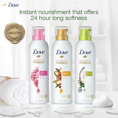 Dove Creamy Shower & Shaving Mousse With Coconut Oil, Sulphate Free 200 ml - Shower Gels & Body Wash