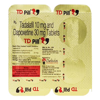TD Pill Tablet 4'S - Impotence/Erectile Dysfunction (Ed)