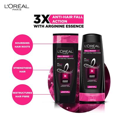 L'Oreal Paris Fall Resist 3X Anti Hairfall Shampoo 82.5 Ml - Shampoos
