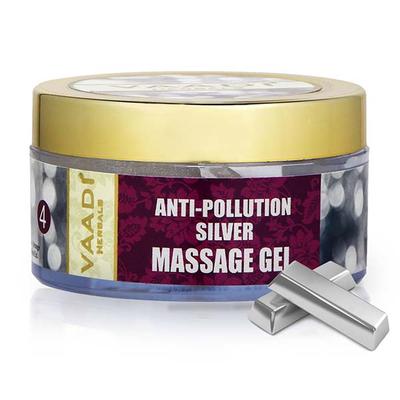 Silver Massage Gel - Pure Silver dust & Sandalwood Oil 50 gm - Face Gels