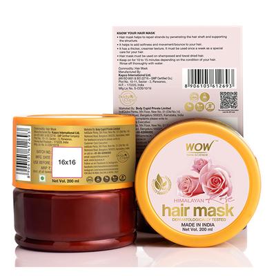 WOW Skin Science Himalayan Rose Hair Mask 200 ml - Hair Masks & Packs