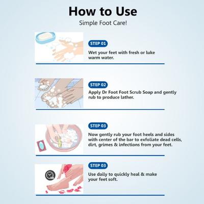 Dr Foot Foot Scrub Soap 100 gm - Hand Wash & Soaps