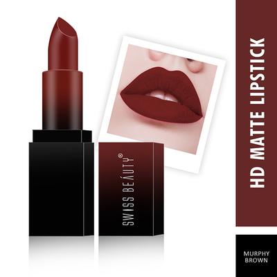 Swiss Beauty HD Matte Lipstick - (Murphy Brown) 3.5 gm - Lipsticks