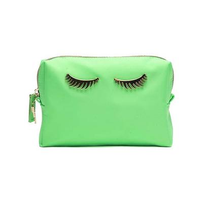 Colorbar Lips and Lashes Box Pouch - Neon Green 1's - Makeup Pouches