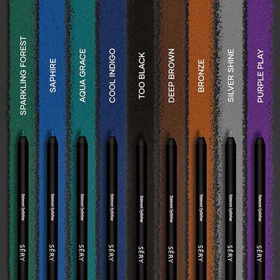 Sery Statement Eye Pencil 24 Hours Stay Gel Finish Eyeliner, Silver Shine, Shimmery Finish- EP-08 1.2 ml - Eyeliners