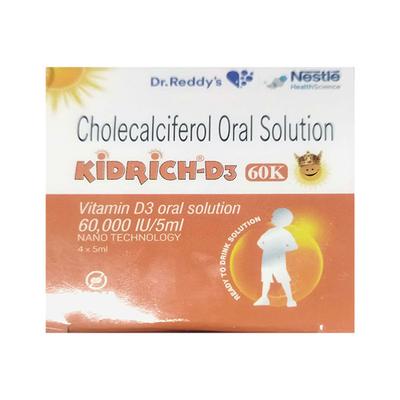KIDRICH D3 60K Sugar Free Oral Solution 5ml - Supplements-Vit