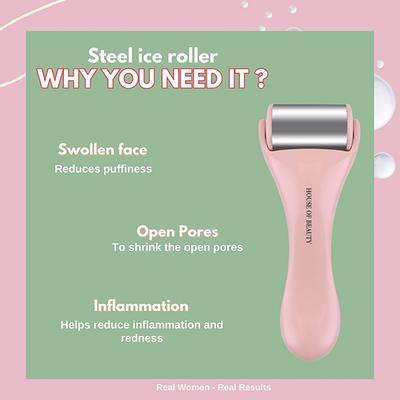 House of Beauty Steel Ice Roller-Puffy Eyes, Redness, Pimples,Digital Eyes Stress Reduction 1's - Massagers