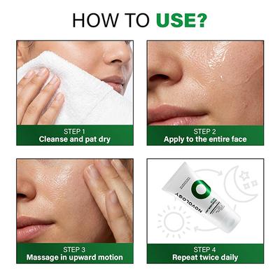 Novology Acne Light Moisturizing Gel for Oily, Acne Prone Skin - Upto 100 Hours of Hydration 50 gm - Face Moisturizers