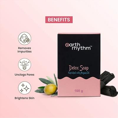 Earth Rhythm Detox Soap With Argan Oil 100 gm - Soaps