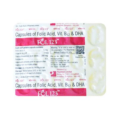 FOL 123 Capsule 15'S - Supplements-Vam