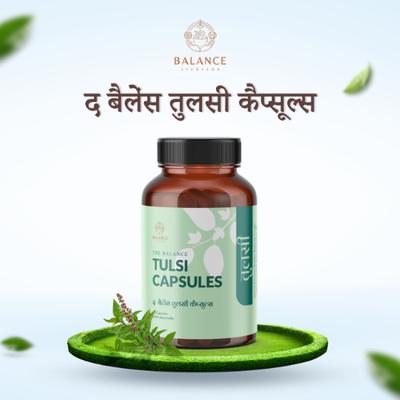 Balance Ayurveda The Balance Tulsi Capsules 60's - Speciality Medicines
