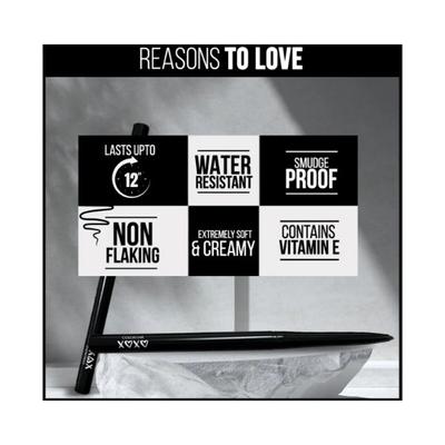 Colorbar XOXO Everlasting Rich Kajal 0.35 gm - Kajal & Kohls