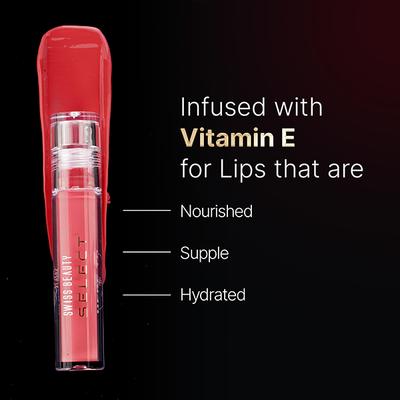 Swiss Beauty Here To Stay Liquid Matte Lipstick With Kiss-Proof Formula Infused With Vitamin E Cashmere Red 3 ml - Liquid Lipsticks