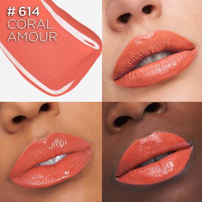 Loreal Paris Infallible Laque Resistance Lacquer-Like Shine, 16H Longwear, 614 Coral Amour 4 ml - Liquid Lipsticks
